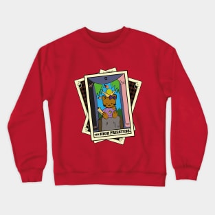 TAROT CARDS DECK | THE HIGH PRIESTESS. | FORTUNE CAT Crewneck Sweatshirt